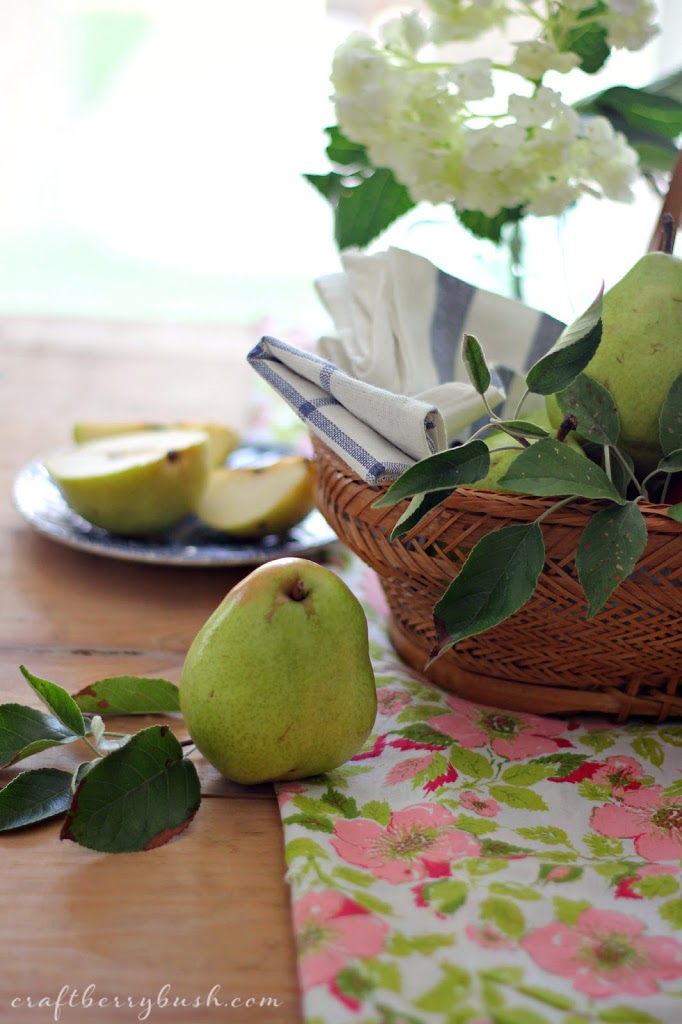 Summer Pears and Keeping in Touch