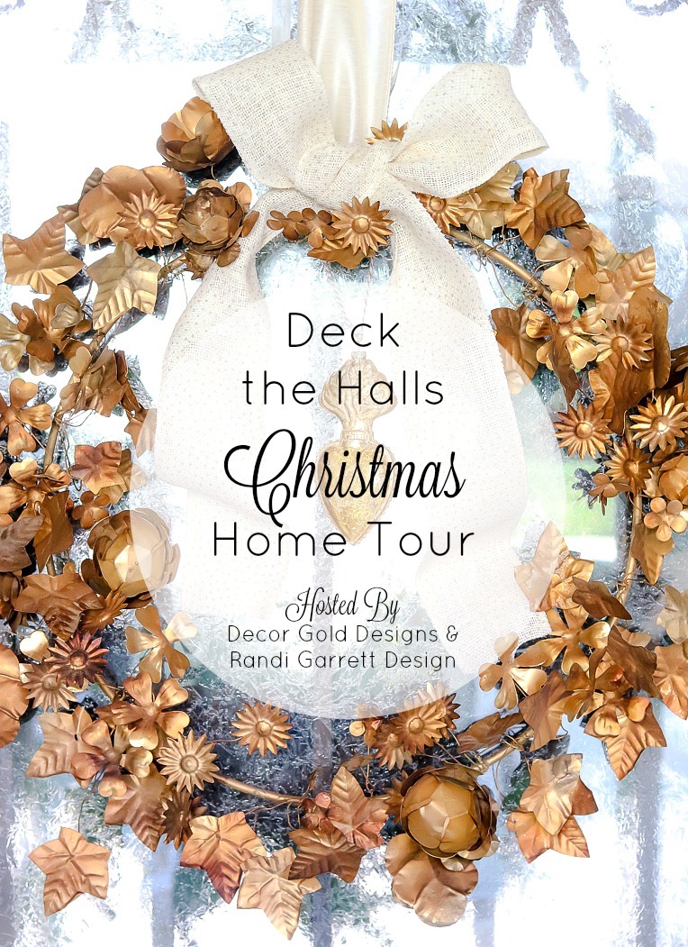 Deck the Halls Christmas Home Tour - Gold Wreath