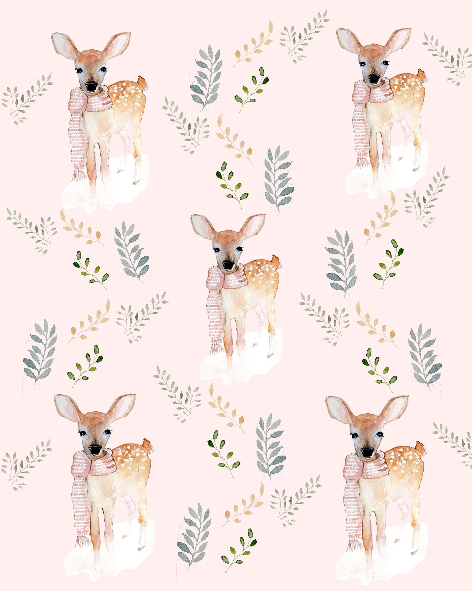 deer wrapping paper