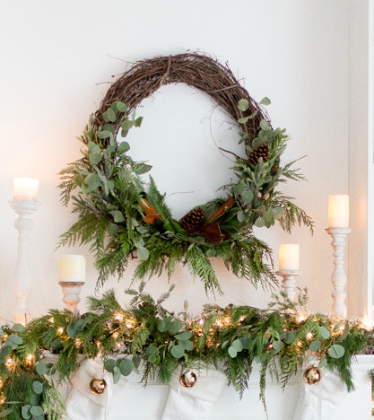 How to make a beautiful natural wreath