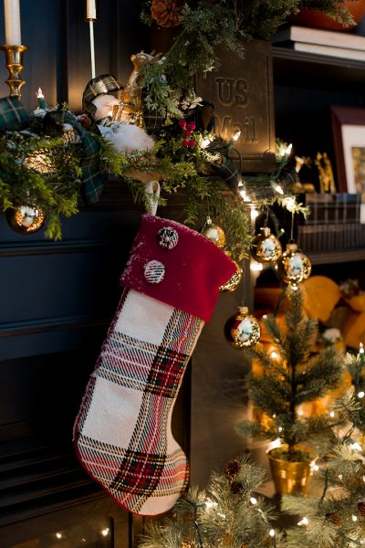 Green and Blue Plaid Christmas Trees