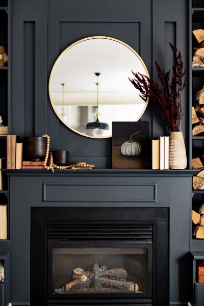 Simple Fall Mantel