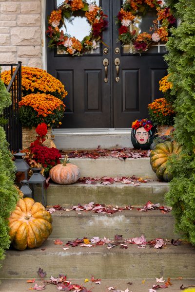 Traditional Fall Porch