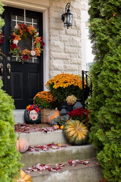 Traditional Fall Porch