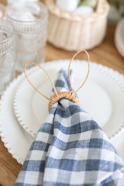 How to make Rattan Napkin Ring Holders for Easter