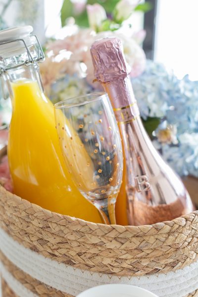 Mimosa Gift Basket Idea