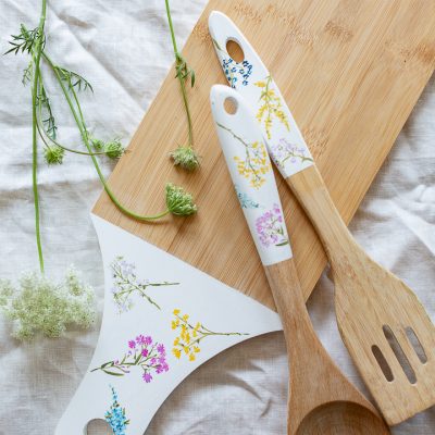 Handpainted Floral Anthropologie Inspired Cutting Board