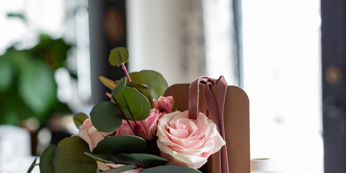 Coffee and Flower Gift Box Idea