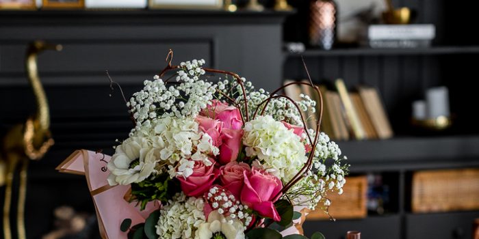 Heart Shaped Rose Bouquet for Valentine’s Day